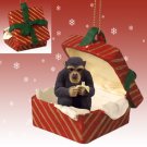RGBA13 Chimpanzee Red Gift Box Ornament