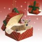 RGBA19 Deer, Doe Red Gift Box Ornament