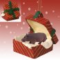 RGBA21 Hippo Red Gift Box Ornament