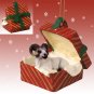 RGBA25 Sheep, Dall Red Gift Box Ornament