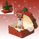 RGBA27A Fox, Red, Red Gift Box Ornament