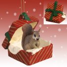 RGBA30A Squirrel, Red, Red Gift Box Ornament