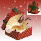 RGBA31 Deer, Buck Red Gift Box Ornament