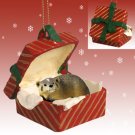 RGBA35 Badger Red Gift Box Ornament