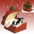 RGBA37 Holstein Bull Red Gift Box Ornament