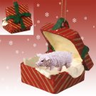 RGBA47 Pig, Pink Red Gift Box Ornament