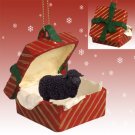 RGBA50 Sheep, Black Red Gift Box Ornament