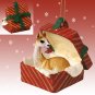RGBA54 Llama Red Gift Box Ornament