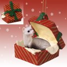 RGBA56 Ferret Red Gift Box Ornament