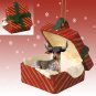 RGBA77 Long Horn Steer Red Gift Box Ornament