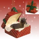 RGBA78 Big Horn Sheep  Red Gift Box Ornament