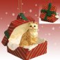RGBC04 Shorthair Red Tabby Red Gift Box Ornament