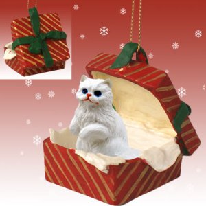 RGBC08 Persian White Red Gift Box Ornament