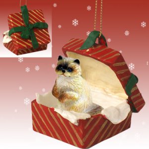 RGBC10 Ragdoll Red Gift Box Ornament