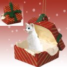 RGBC19 Oriental Shorthair White Red Gift Box Ornament
