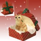 RGBC23 Manx Red Tabby Red Gift Box Ornament