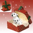 RGBD02 Dalmatian Red Gift Box Ornament