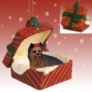 RGBD04 Yorkshire Terrier Red Gift Box Ornament