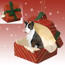 RGBD07B Bull Terrier, Brindle Red Gift Box Ornament