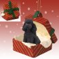 RGBD104D Poodle, Black, Sport cut Red Gift Box Ornament