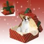 RGBD105A Jack Russell Terrier, Brown & White, Smooth Coat Red Gift Box Ornament