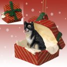 RGBD108 Alaskan Malamute Red Gift Box Ornament