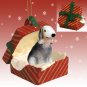 RGBD115 Bedlington Terrier Red Gift Box Ornament