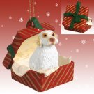 RGBD116 Clumber Spaniel Red Gift Box Ornament
