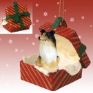 RGBD23B Collie, Tricolor Red Gift Box Ornament