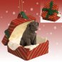 RGBD24C Labrador Retriever, Chocolate Red Gift Box Ornament