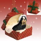 RGBD26D Shih Tzu, Black & White Red Gift Box Ornament