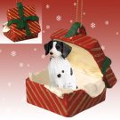 RGBD27A Brittany, Liver & White Red Gift Box Ornament