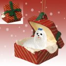 RGBD34 Maltese Red Gift Box Ornament