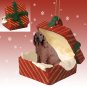 RGBD41 Irish Setter Red Gift Box Ornament