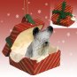 RGBD45 Skye Terrier  Red Gift Box Ornament