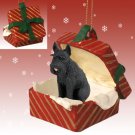 RGBD58B Schnauzer, Giant, Black Red Gift Box Ornament