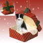 RGBD62 Border Collie Red Gift Box Ornament