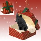 RGBD71 Schipperke  Red Gift Box Ornament