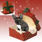 RGBD73 French Bulldog Red Gift Box Ornament