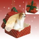 RGBD74 Borzoi Red Gift Box Ornament
