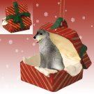 RGBD76 Irish Wolfhound Red Gift Box Ornament