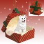 RGBD82 American Eskimo Red Gift Box Ornament