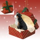 RGBD99F Australian Shepherd Tricolor, Docked Red Gift Box Ornament