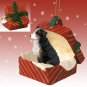 RGBD99F Australian Shepherd Tricolor, Docked Red Gift Box Ornament