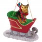 SLC17 Maine Coon Brown Tabby Sleigh Ride Ornament