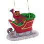 SLD04 Yorkshire Terrier Sleigh Ride Ornament