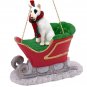 SLD07A Bull Terrier Sleigh Ride Ornament