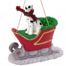 SLD100C Great Dane, Harlequin, Uncropped Sleigh Ride Ornament