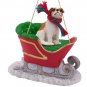 SLD105A Jack Russell Terrier, Brown & White, Smooth Coat Sleigh Ride Ornament