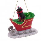 SLD11 Rottweiler  Sleigh Ride Ornament